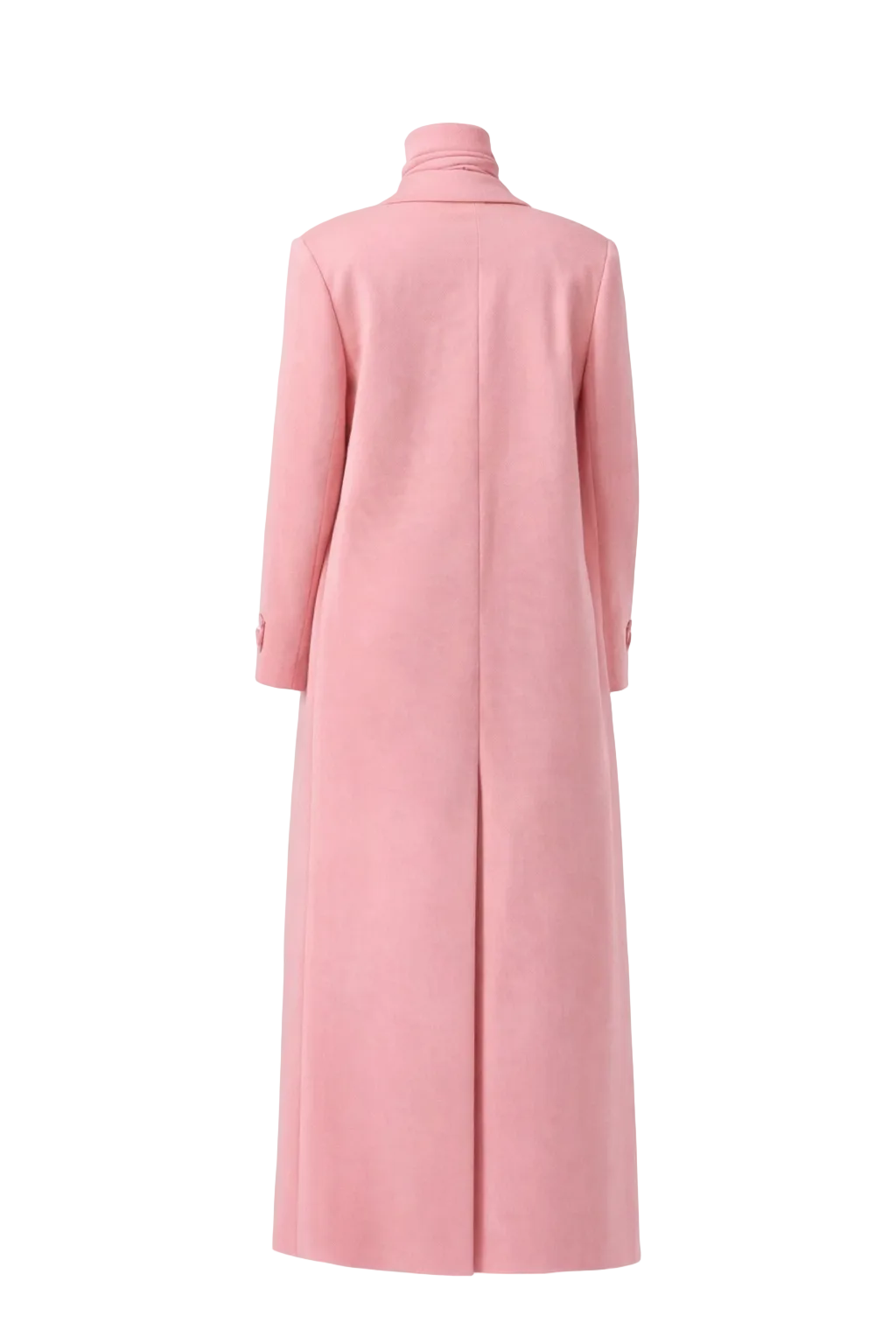 Pink coat on a white background