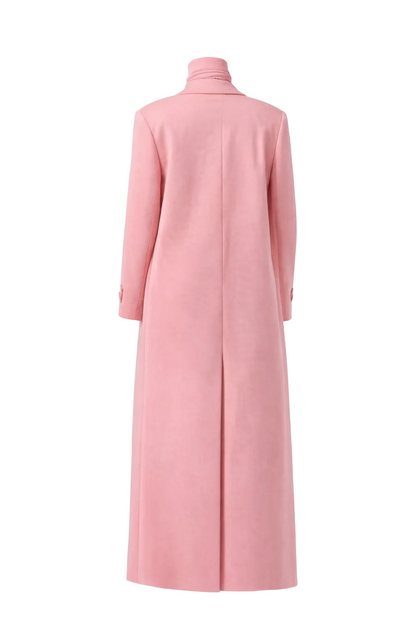 Pink coat on a white background