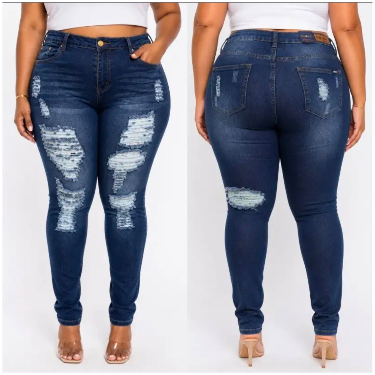 Midnight Rip Skinny Jeans