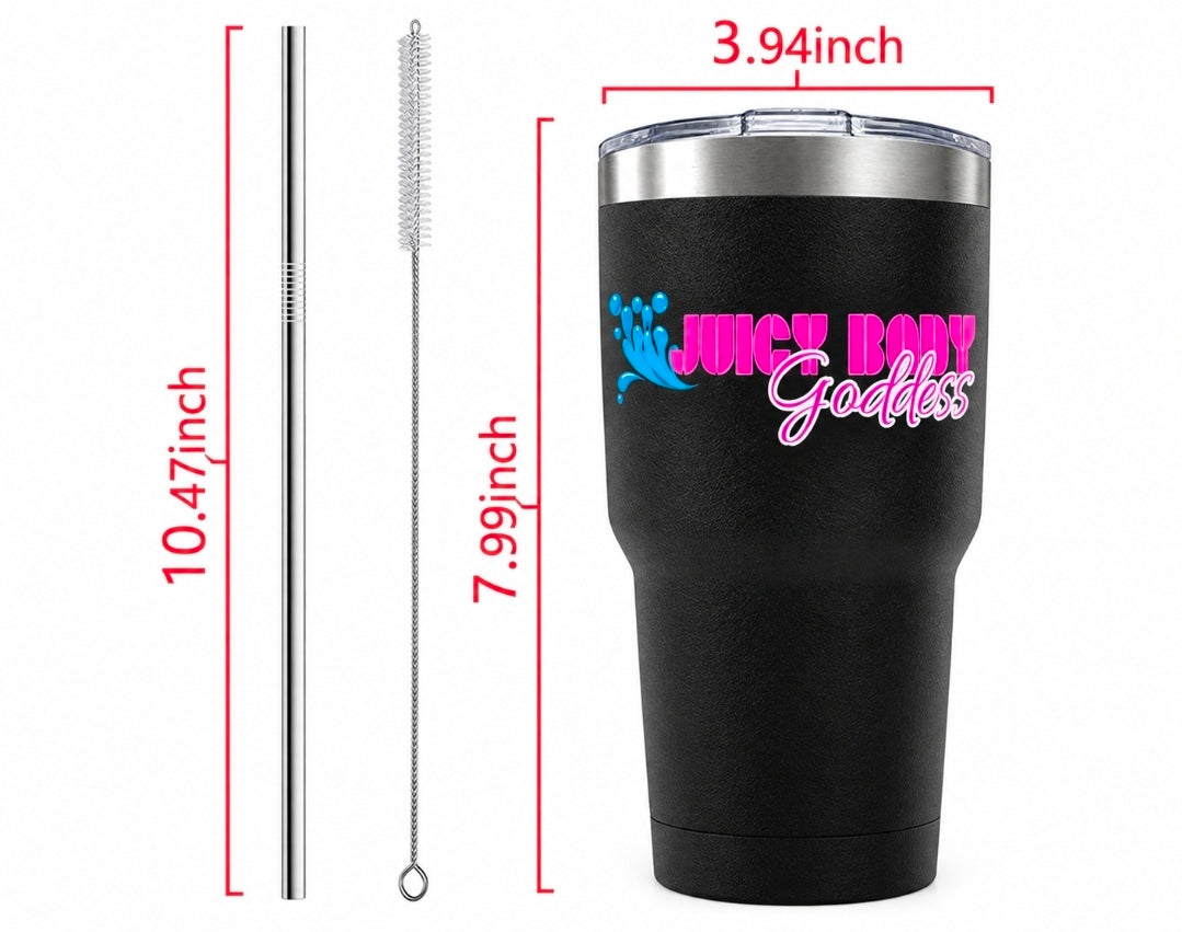 Juicy Body Goddess Signature Tumbler - Sip Big. Stay Juicy.