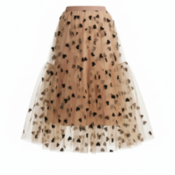 Cupid's Confetti Tulle Midi Skirt