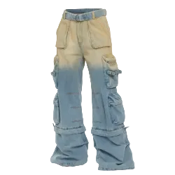 Two-Tone Cargo Jeans
