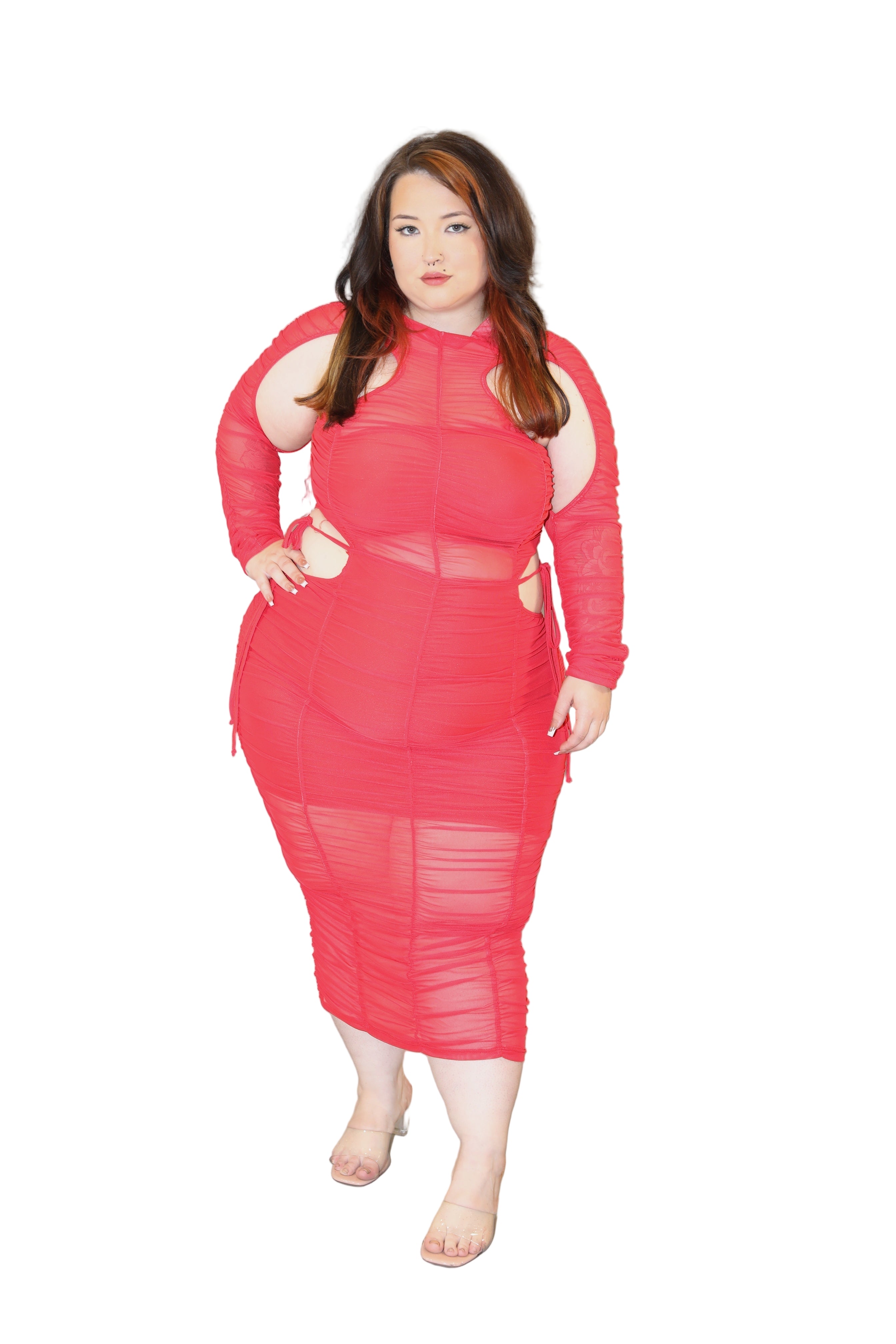 Juicy Body Mesh Cutout Dress