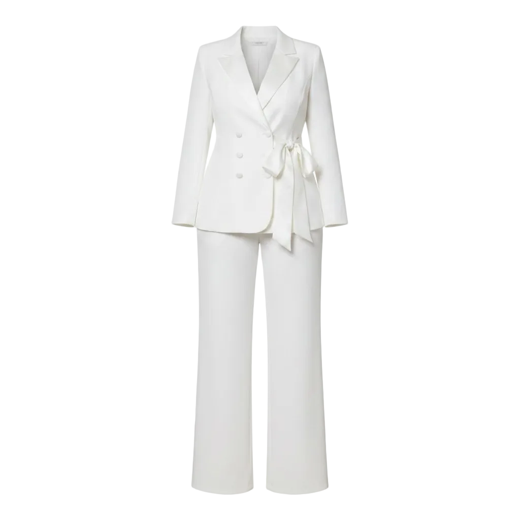 White suit on white background (back)