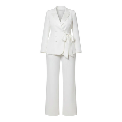 White suit on white background (back)