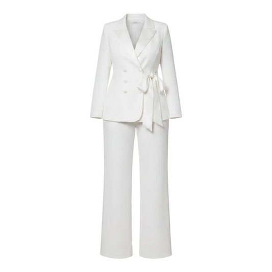 White suit on white background (back)