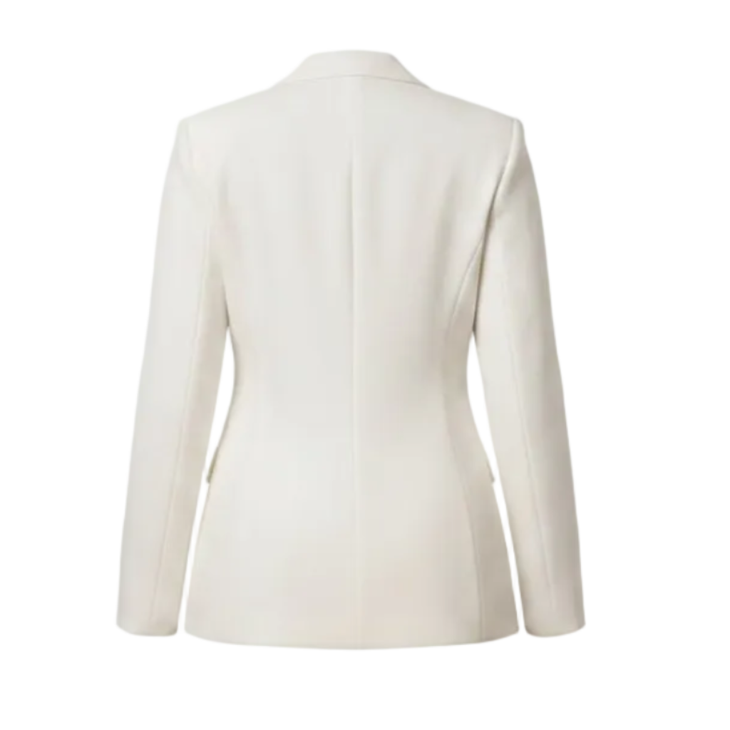 White blazer on white background (back)