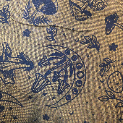 Mushroom patterned fabric