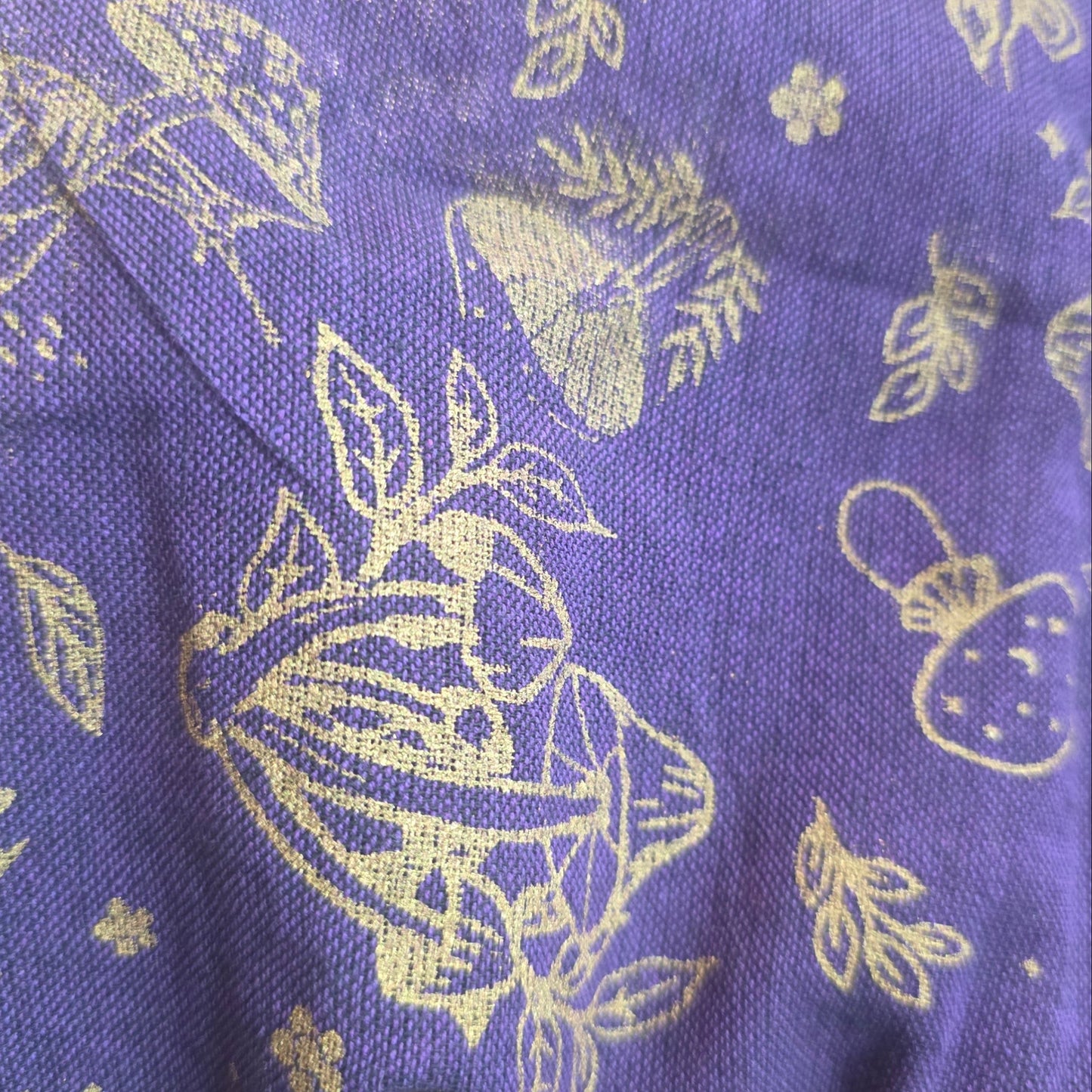 Mushroom patterned fabric