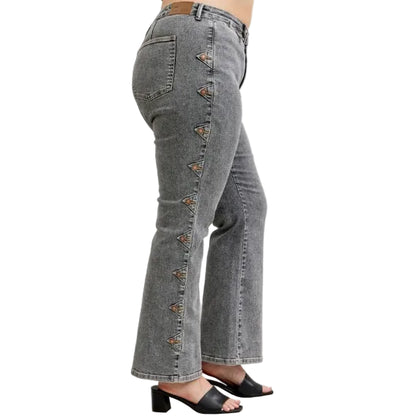 High Waisted Bootcut Western Jeans