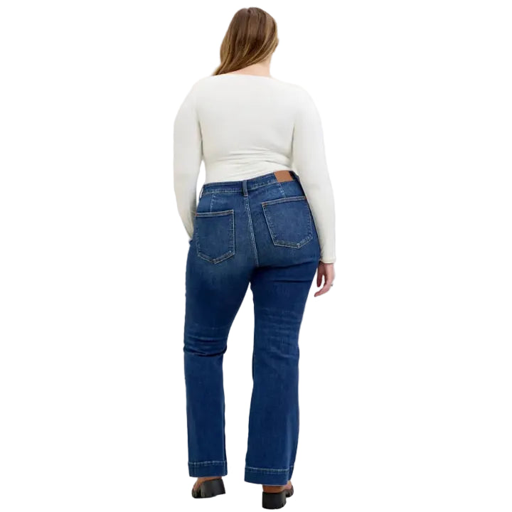 High Waisted Flare Leg Jeans