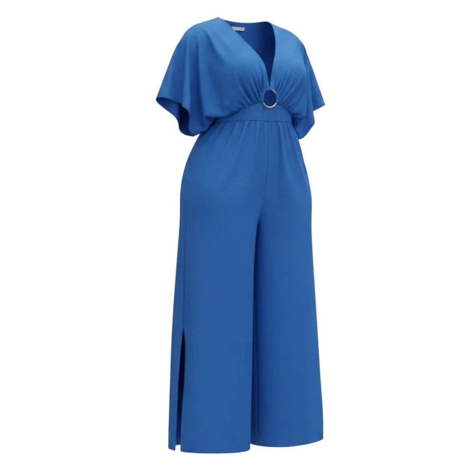Blue jumpsuit on a white background
