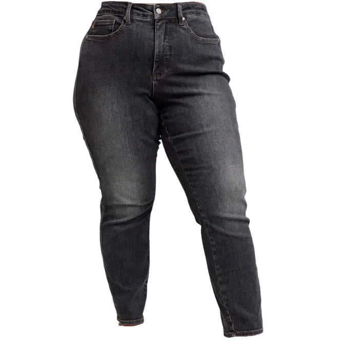 Mid Rise Tummy Control Slim Fit Jeans