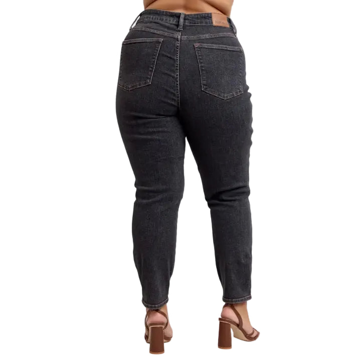 Mid Rise Tummy Control Slim Fit Jeans