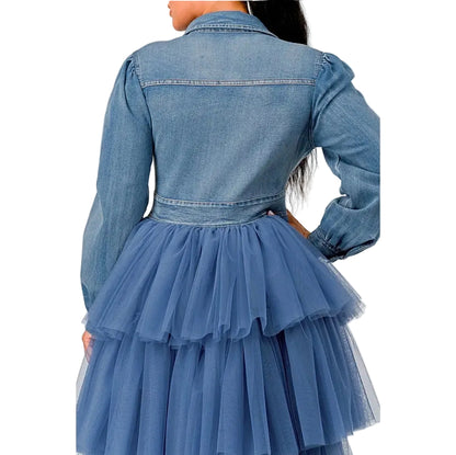 juicy couture denim dress Juicy Couture Two-Toned Denim Dress L (12-14)