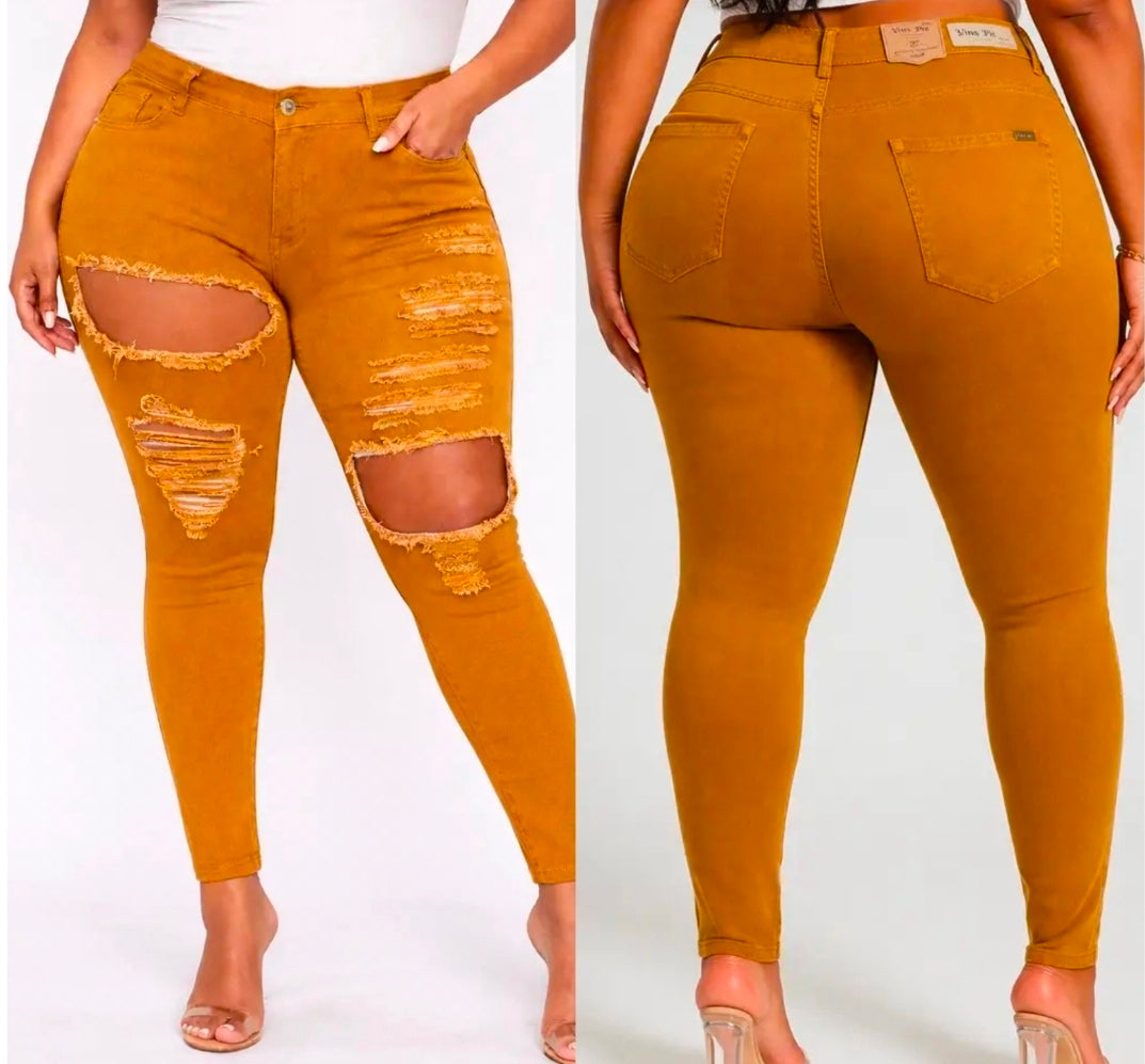 Golden Hour Distressed Skinny Jeans
