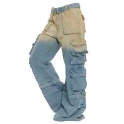 Two-Tone Cargo Jeans