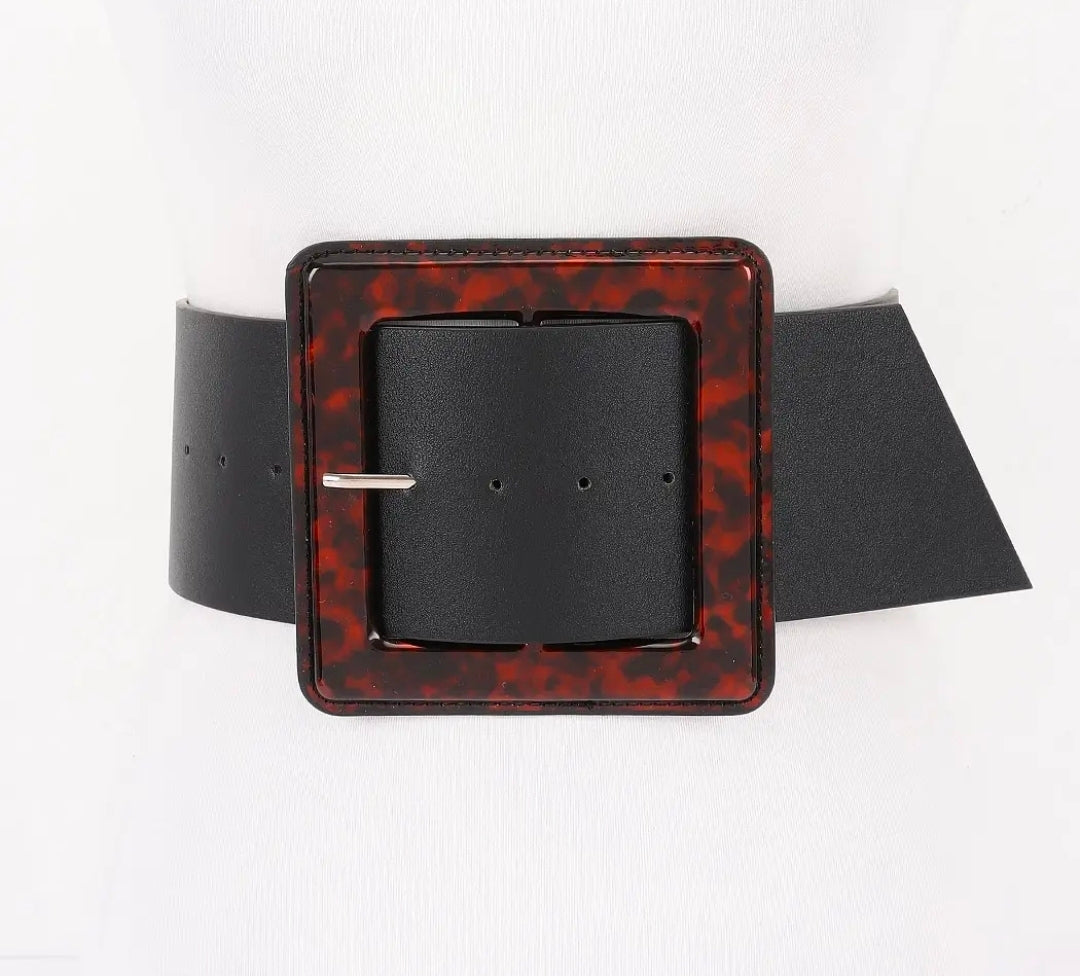 Faux Leather Plus Size Waist Belt
