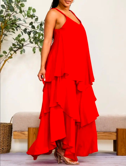 Drama in Layers Maxi Dress