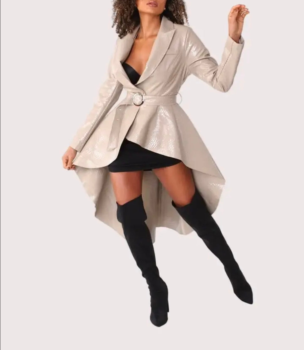 Croc High-Low Coat
