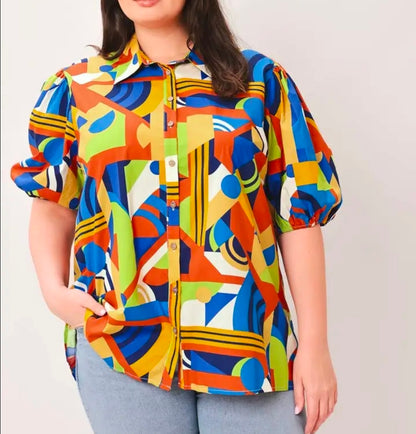 Color Play Button-Down Shirt