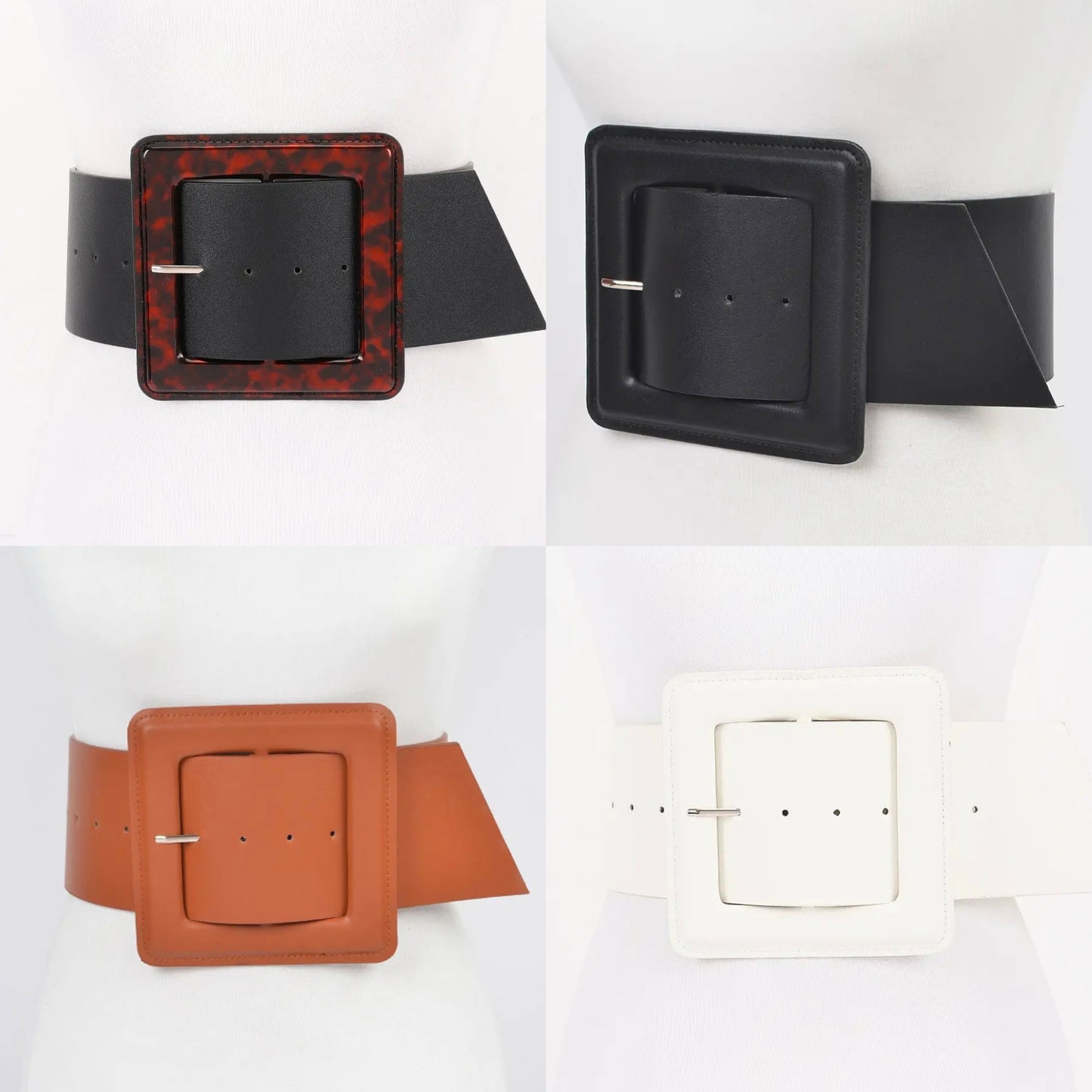 Faux Leather Plus Size Waist Belt