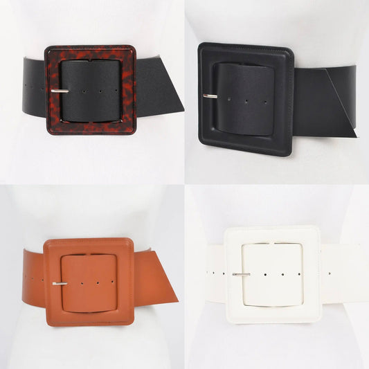Faux Leather Plus Size Waist Belt