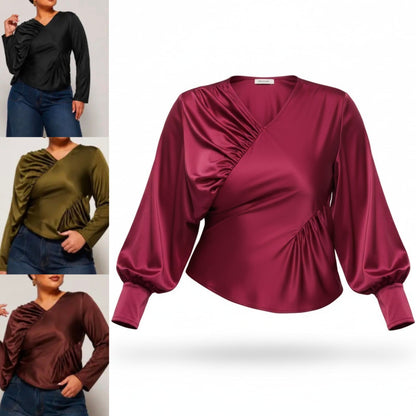 Asymmetrical Silk Top