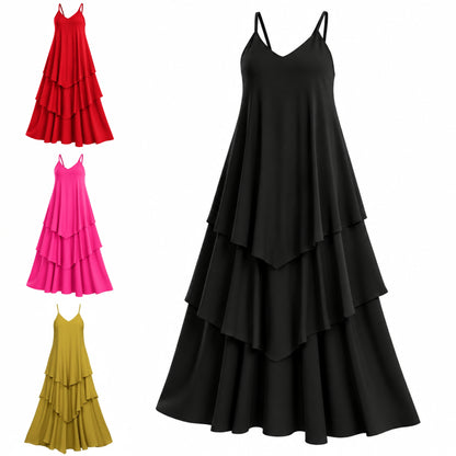 Drama in Layers Maxi Dress