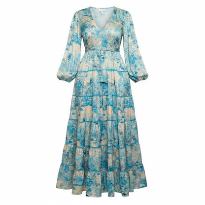 Sunday in Santorini Maxi Dress