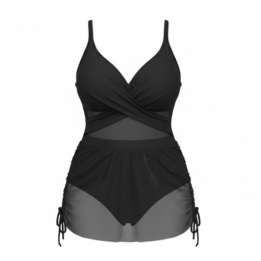 Midnight Goddess Swim Dress