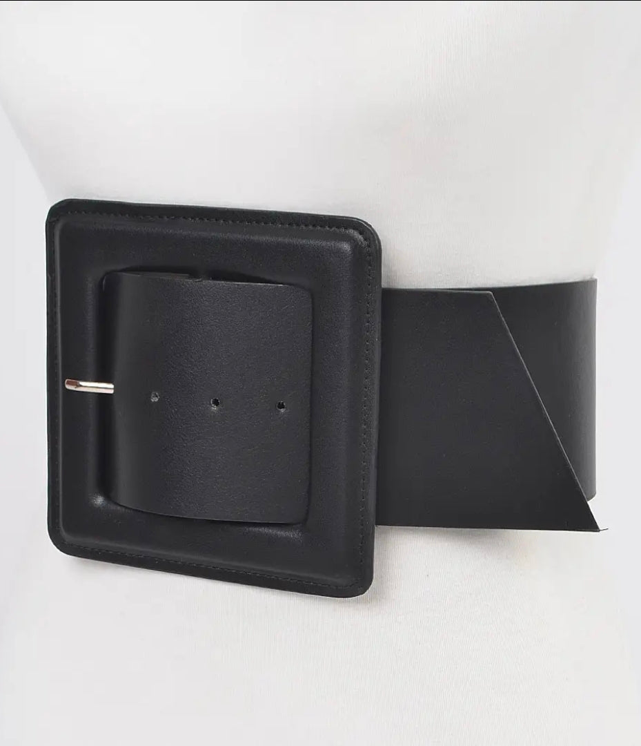 Faux Leather Plus Size Waist Belt