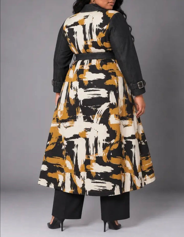 Art Walk High-Low Denim Coat – Juicy Body Goddess