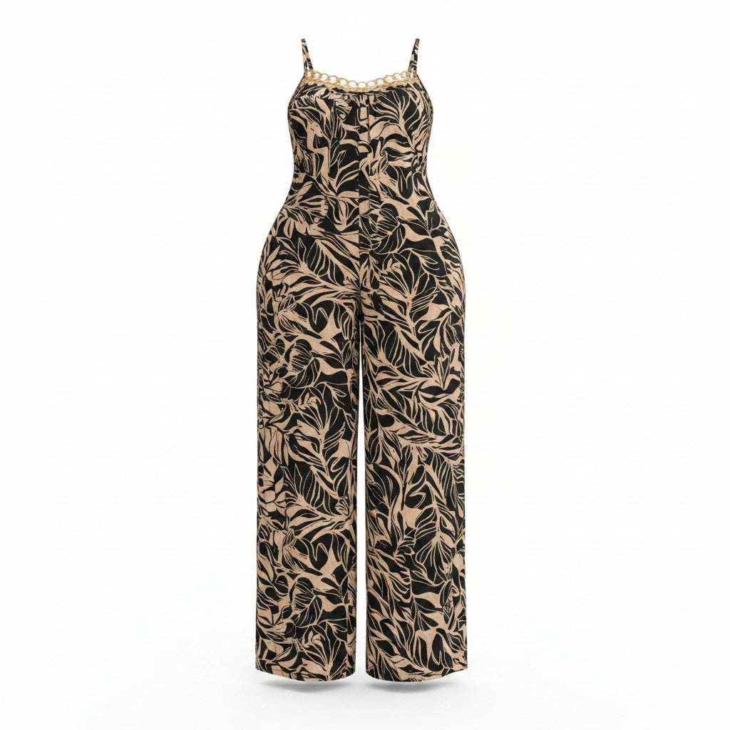 Tropical Escape Wide-Leg Jumpsuit
