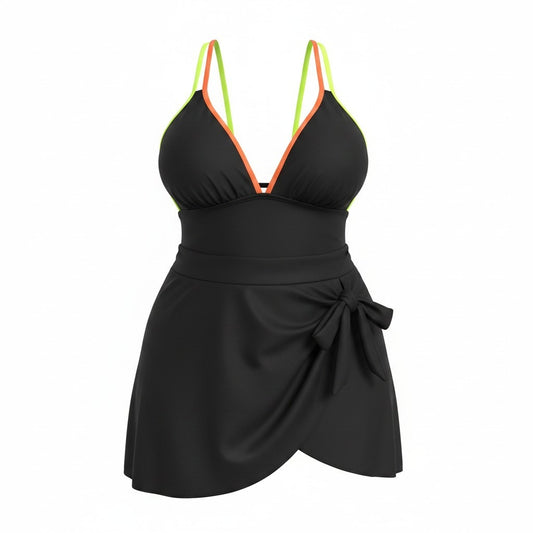 Neon Nights Swim Dress
