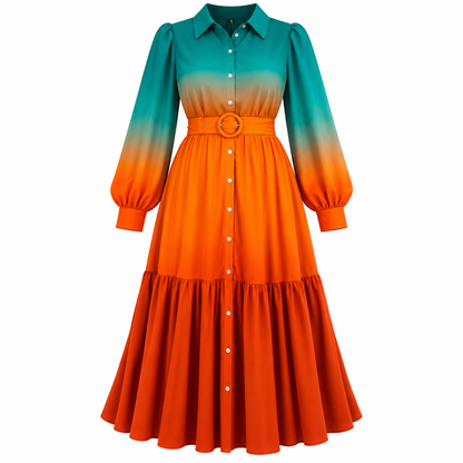 Painted Sunset Dress