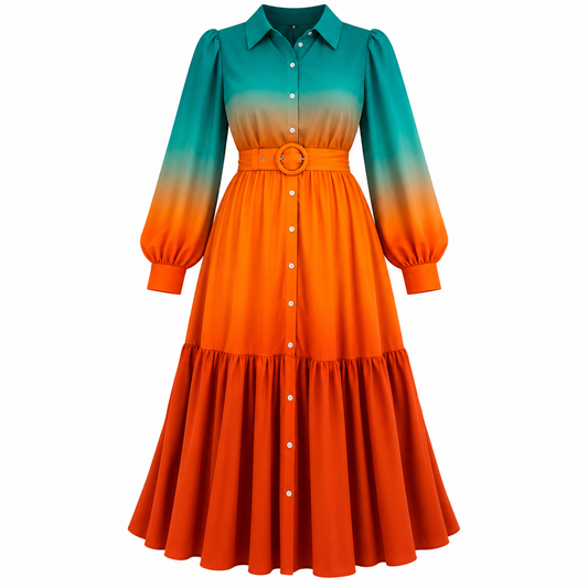 Painted Sunset Dress