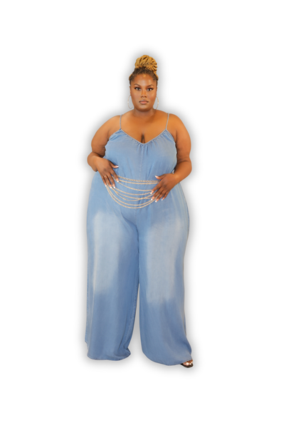 Jumping Denim Catsuit