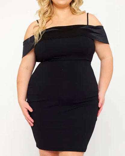Big Bow Off-Shoulder Bodycon Dress
