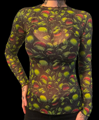 Spooky Mesh Top