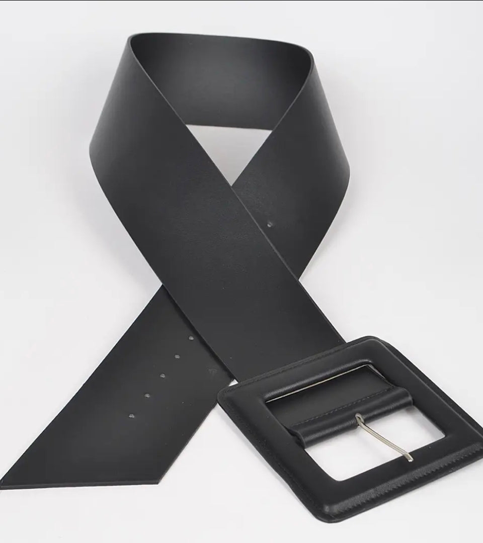 Faux Leather Plus Size Waist Belt