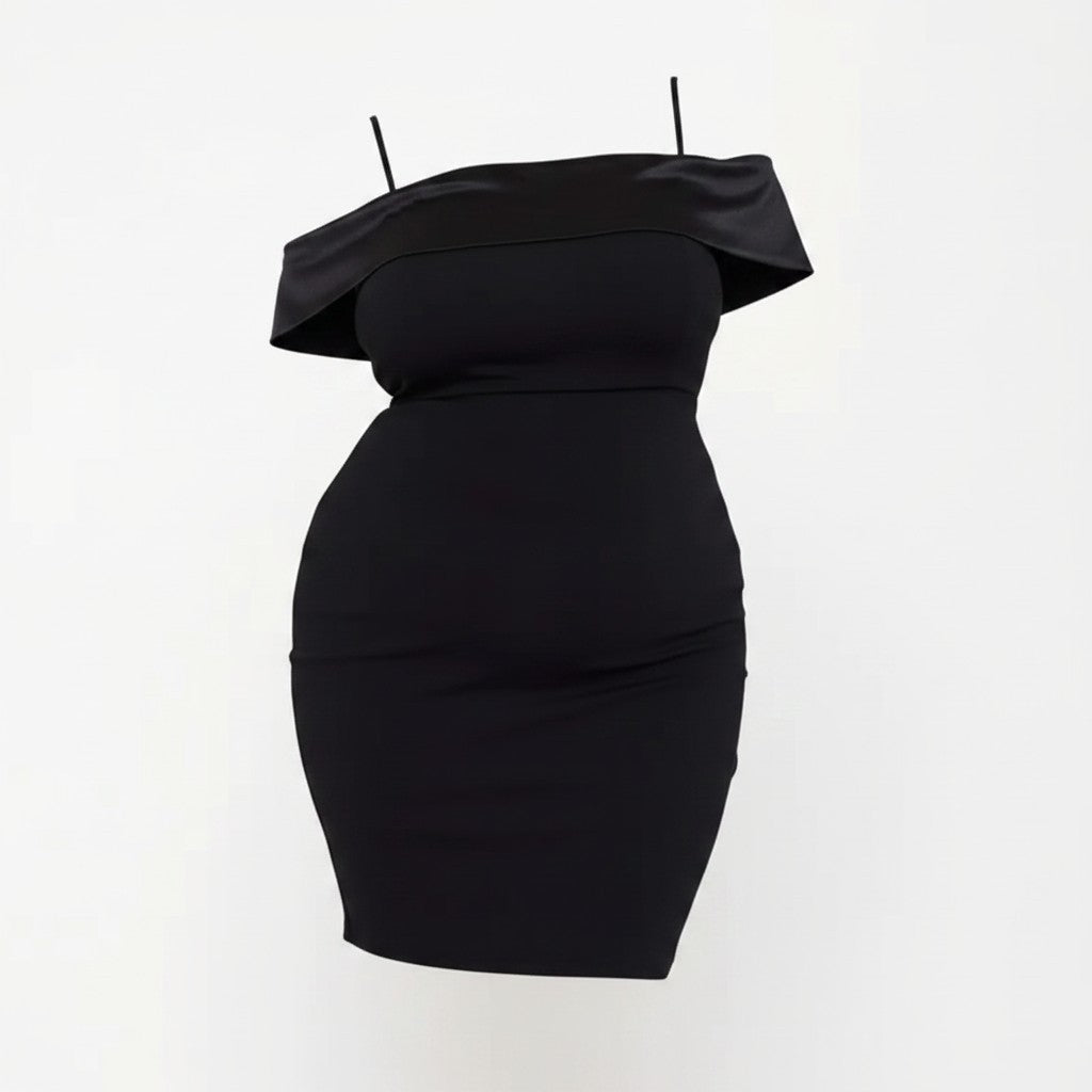 Big Bow Off-Shoulder Bodycon Dress