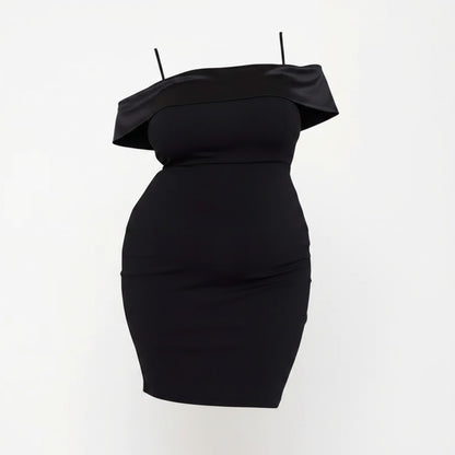Big Bow Off-Shoulder Bodycon Dress