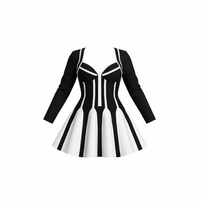 Hourglass Illusion Mini Dress