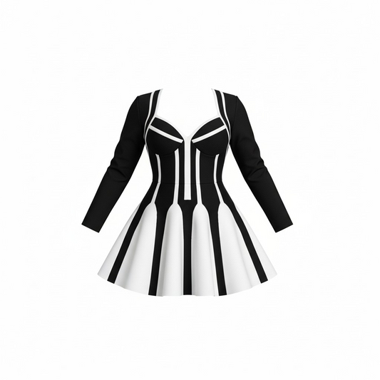 Hourglass Illusion Mini Dress