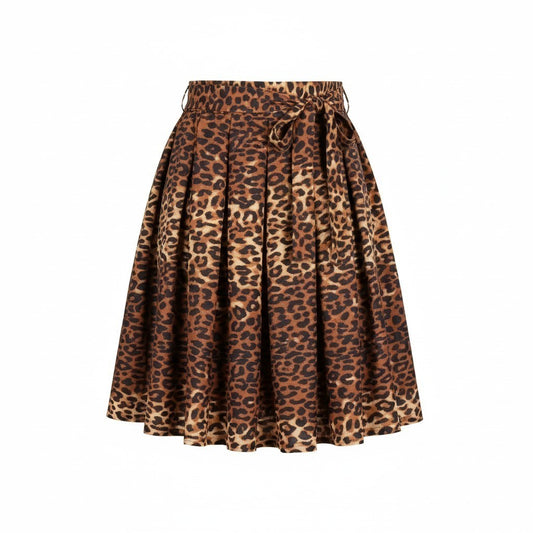 Fierce & Flowy Leopard Skirt