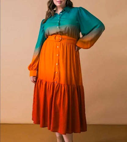 Painted Sunset Dress
