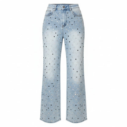 Dripping in Denim Jeweled Jeans
