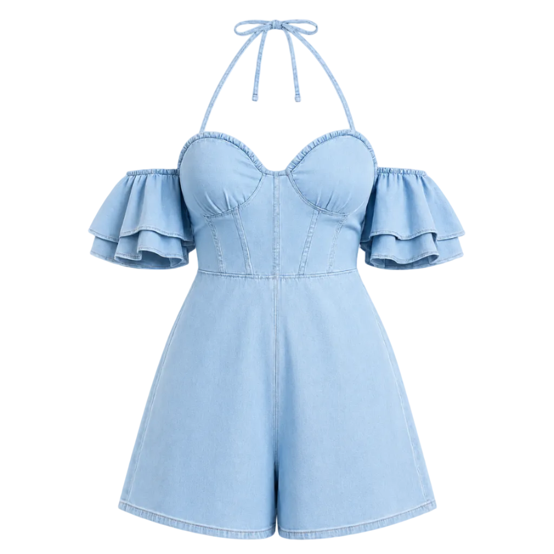 Midsummer Muse Denim Romper