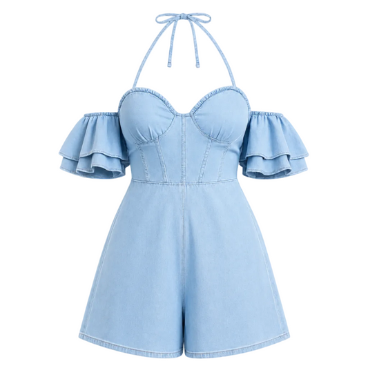 Midsummer Muse Denim Romper
